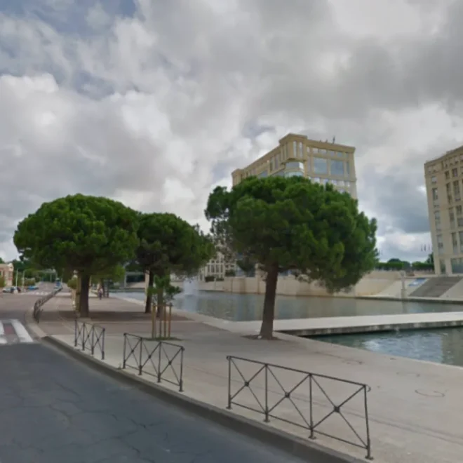 Avenue du Pirée à Montpellier : axe stratégique entre Antigone, Lez et équipements majeurs