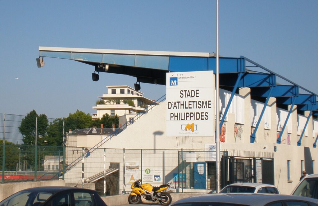 Stade d'athlétisme à Montpellier.